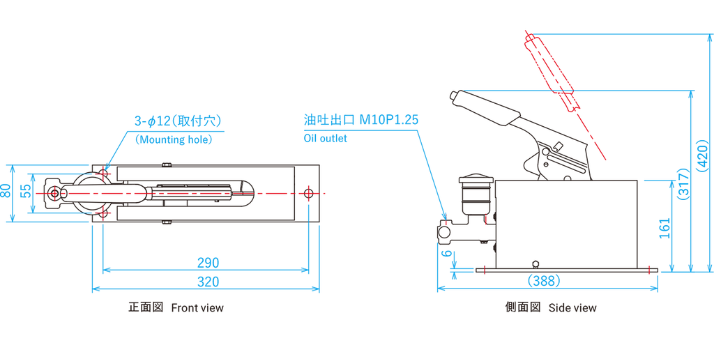 Cần gạt tay thuỷ lực Suntes DB-2173