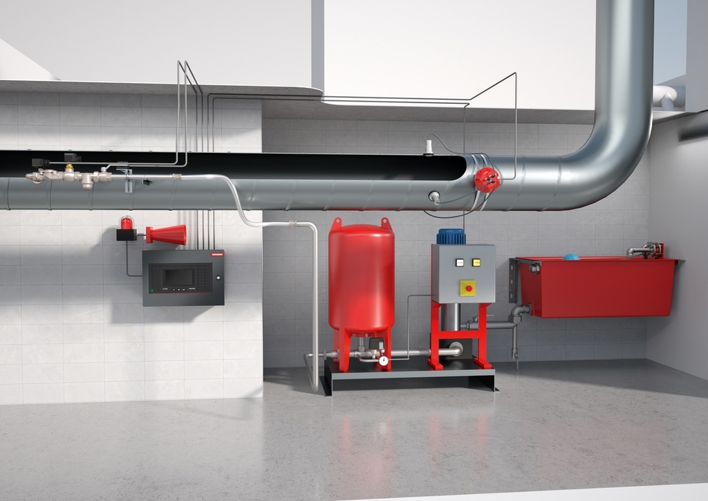 Thiết kế của hệ thống chữa cháy OneU Fire Protection Minimax