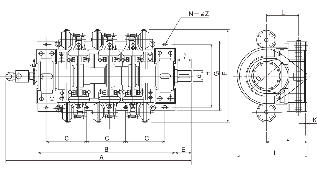 Kích thước máy kiểm tra tải Suntes mẫu C 