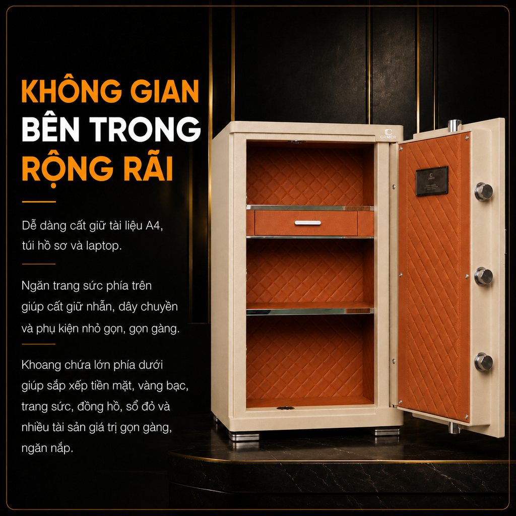 Két Sắt Xiaomi CRMCR 80JB Thép Đặc Nguyên Khối