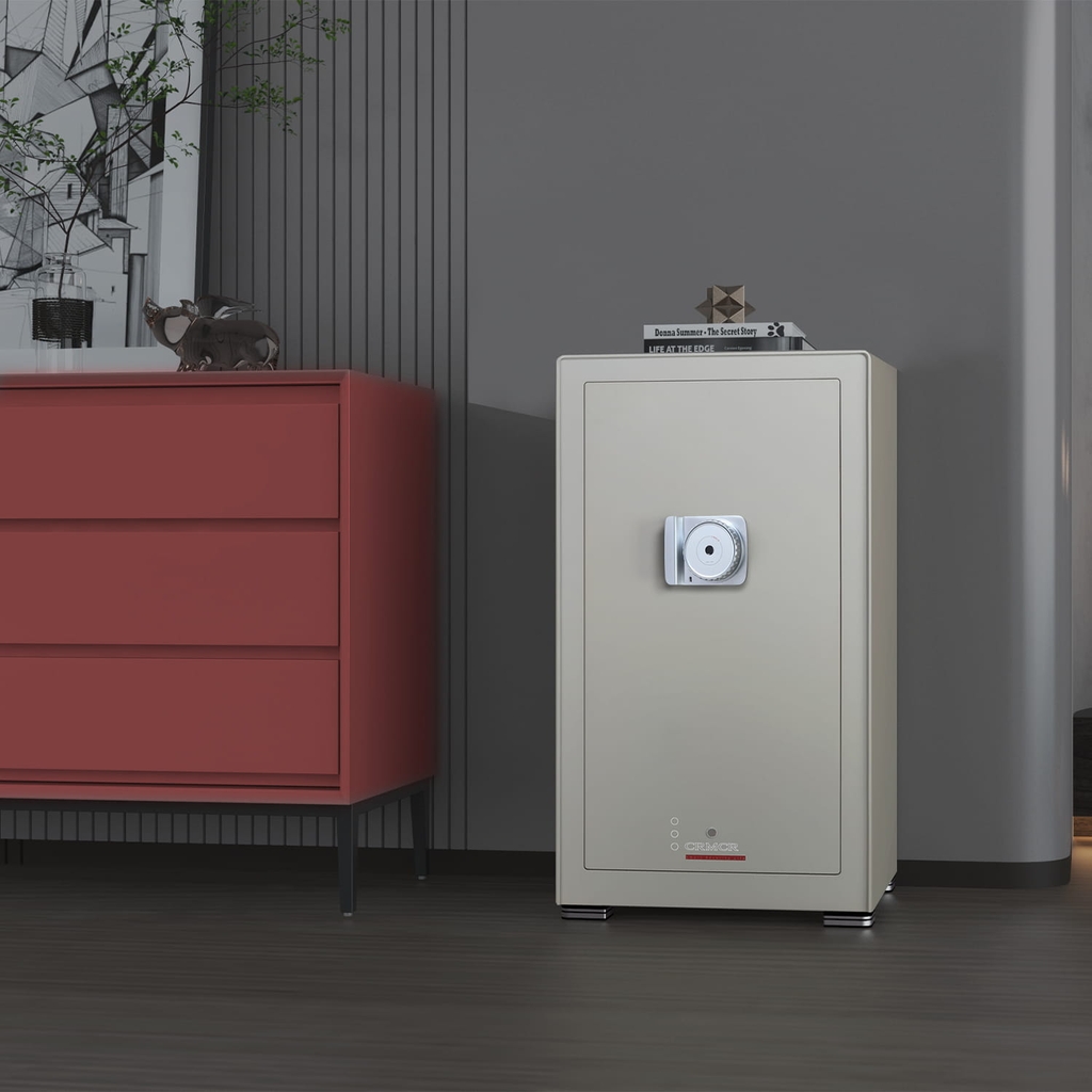 Két Sắt Nhập Khẩu CRMCR 150MB Khóa Vân Tay Sinh Trắc Học Bán Dẫn, Cảnh Báo Điện Thoại