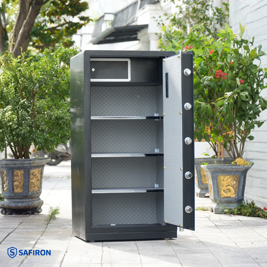 Két Sắt Thông Minh Safiron 120LS Khóa Vân Tay Điện Tử Kết Nối APP Điện Thoại