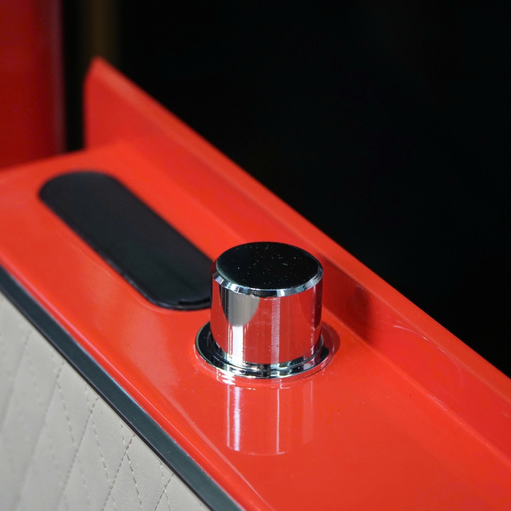 Két sắt Màu Đỏ Ruby Xiaomi CRMCR 60LE – Khóa vân tay điện tử định danh người mở, Cảnh Báo Về Điện Thoại - Màu Đỏ Ruby