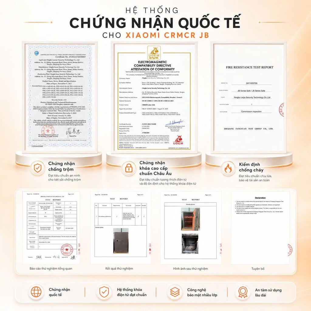 Két Sắt Đồng Hồ Cơ Xiaomi CRMCR 65JBW - Thương hiệu quốc tế