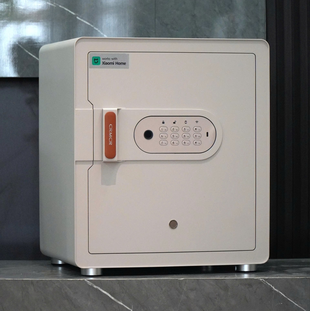 Két sắt thông minh thép đúc đặc Xiaomi CRMCR 45MS - Khóa vân tay điện tử định danh người mở