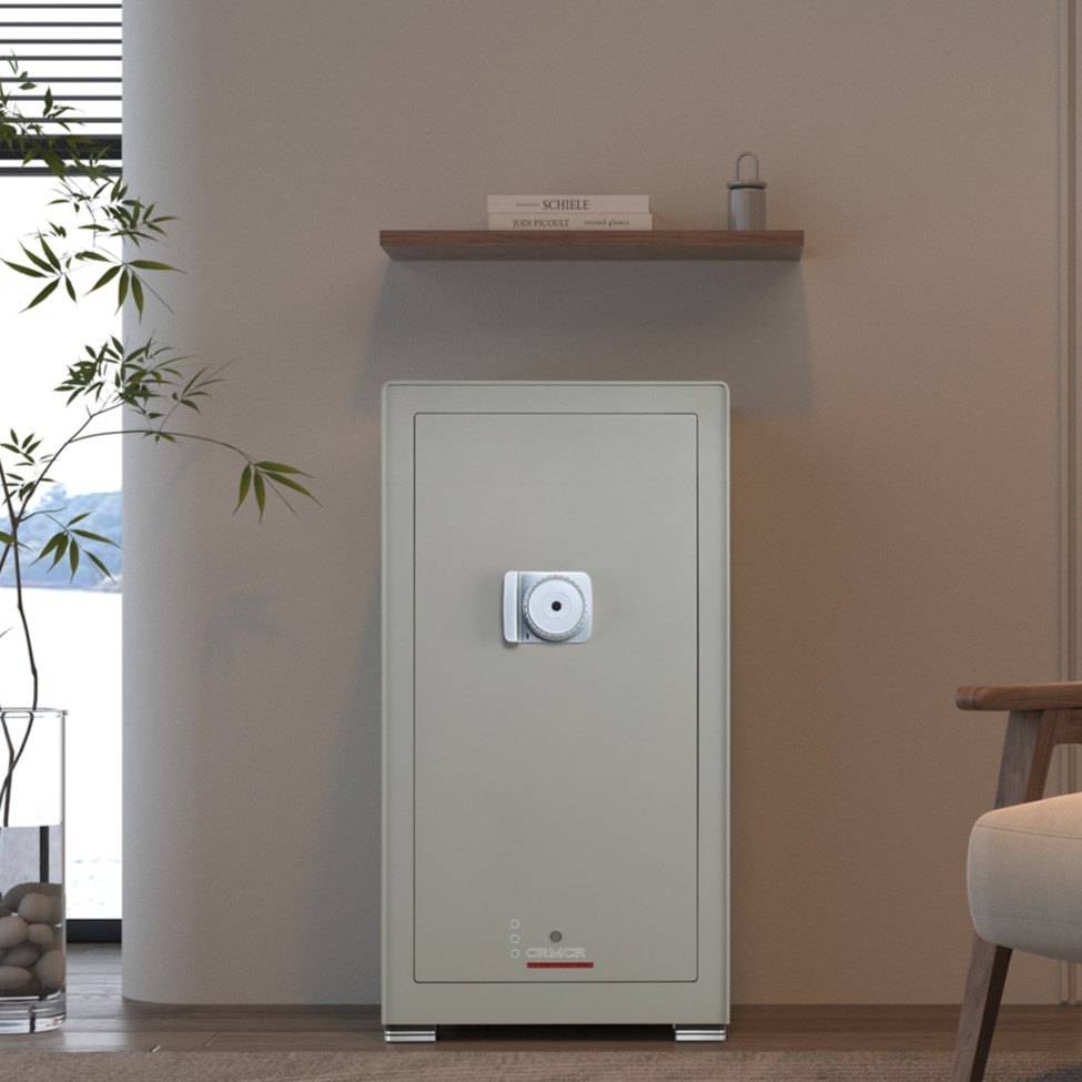 Két Sắt Nhập Khẩu CRMCR 120MB Khóa Vân Tay Sinh Trắc Học Bán Dẫn, Cảnh Báo Điện Thoại