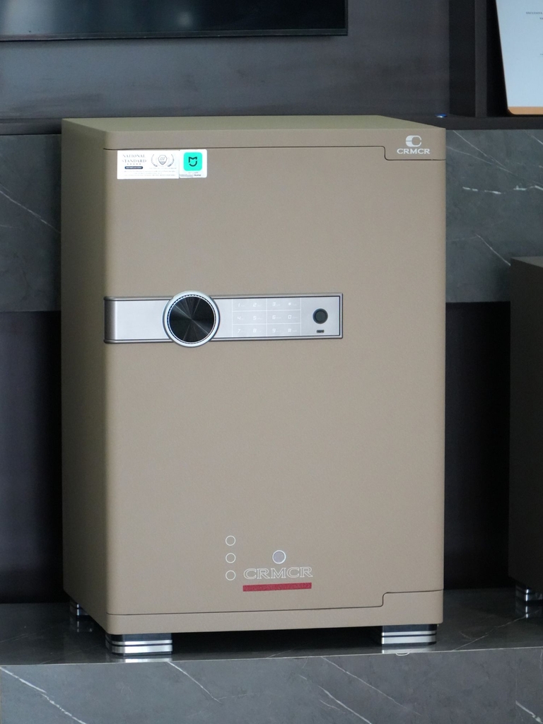 Két Sắt Xiaomi CRMCR 65JB Thép đặc nguyên khối –  Khóa vân tay điện tử định danh người dùng cảnh trộm báo điện thoại