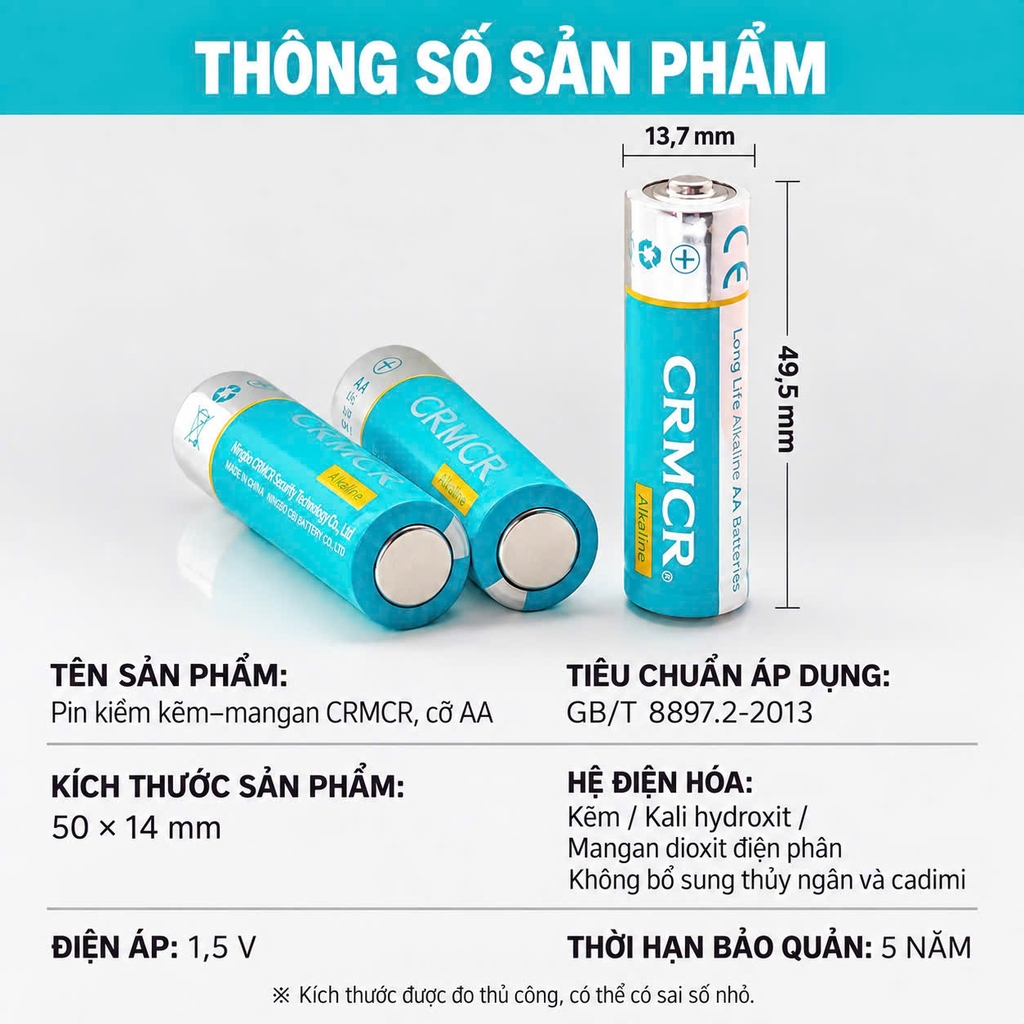 Pin CRMCR chính hãng chuyên dụng cho két sắt