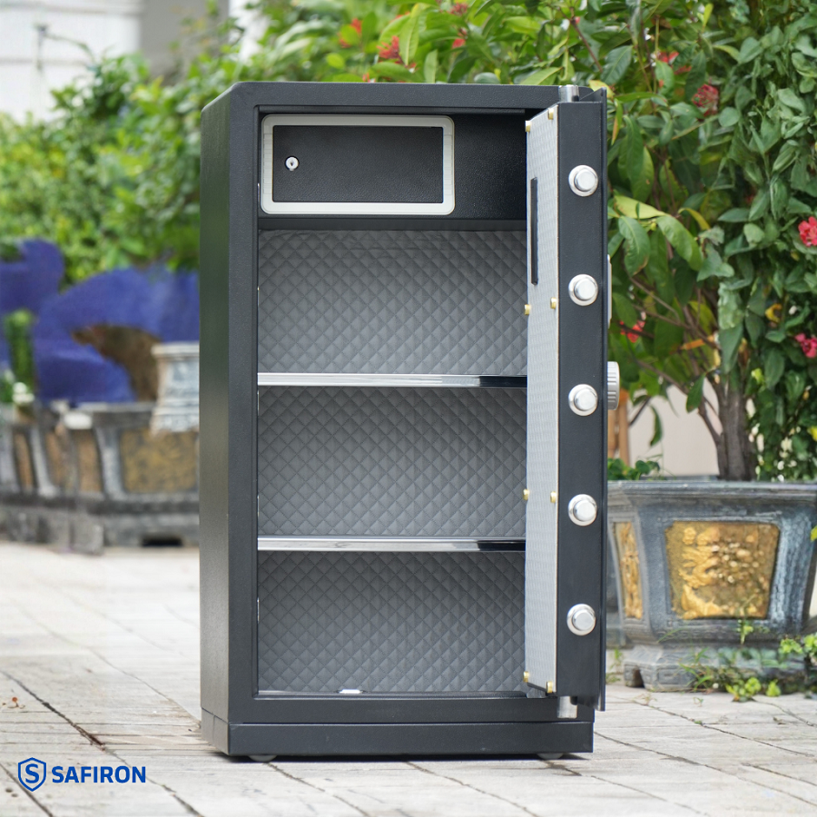 Két Sắt Thông Minh Safiron 100LS Khóa Vân Tay Điện Tử Kết Nối APP Điện Thoại