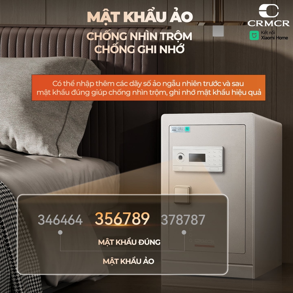 Két Sắt Xiaomi CRMCR 61LB Bảo mật tối tân, thép đặc nguyên khối