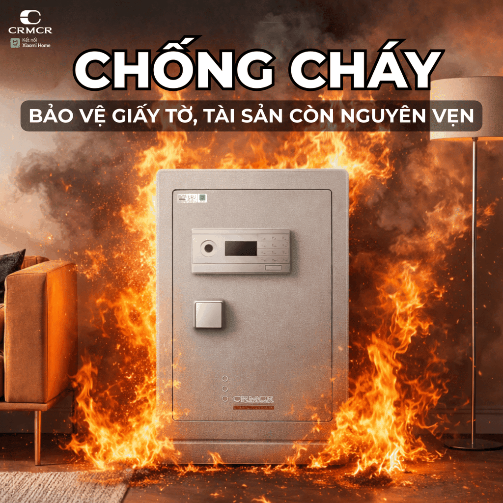 Két Sắt Xiaomi CRMCR 45LB Bảo mật tối tân, màu sơn titanium độc bản