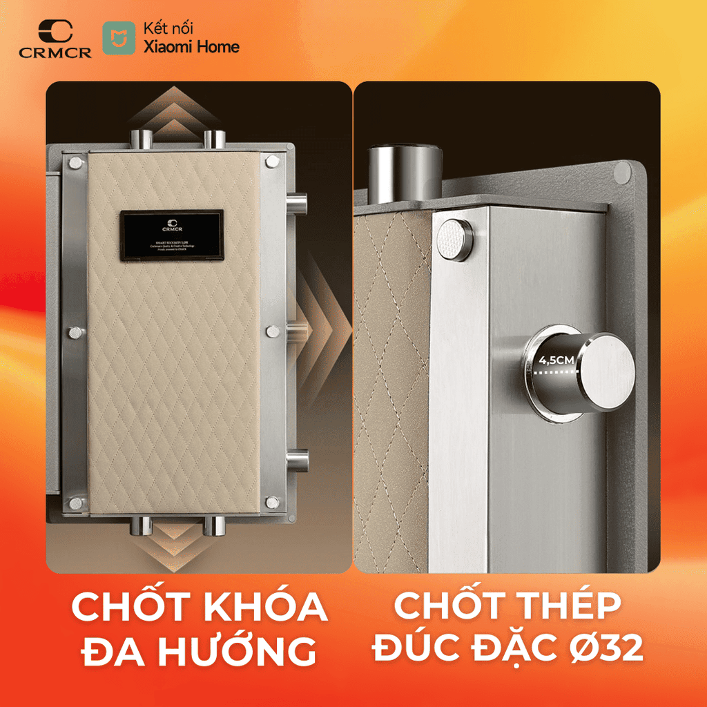 Két Sắt Xiaomi CRMCR 61LB Bảo mật tối tân, thép đặc nguyên khối