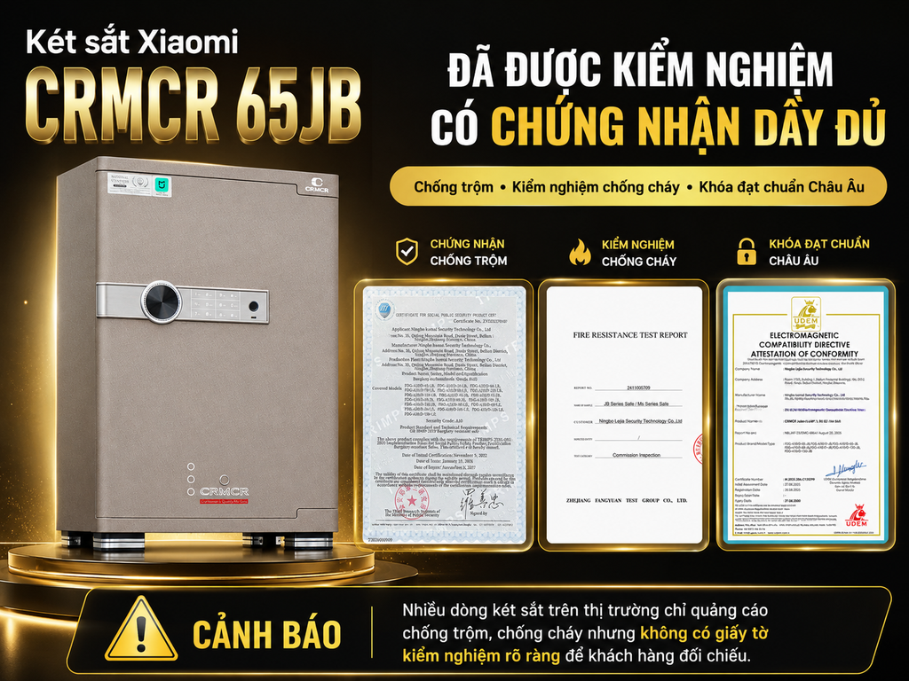 Két Sắt Xiaomi CRMCR 65JB – Dòng Két Sắt Thông Minh Cao Cấp Bậc Nhất Hiện Nay