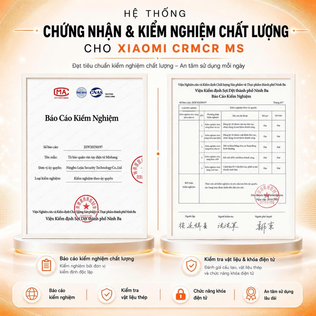 Két Sắt Xiaomi CRMCR Mini Thông Minh 30MS Đẹp, Cao Cấp