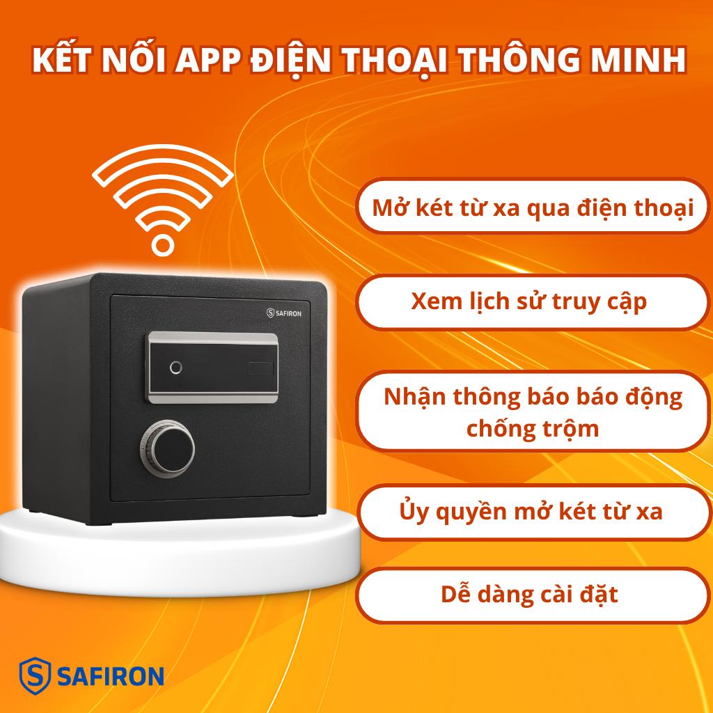 Két Mini Thông Minh Safiron 35LS Kết Nối APP Điện Thoại