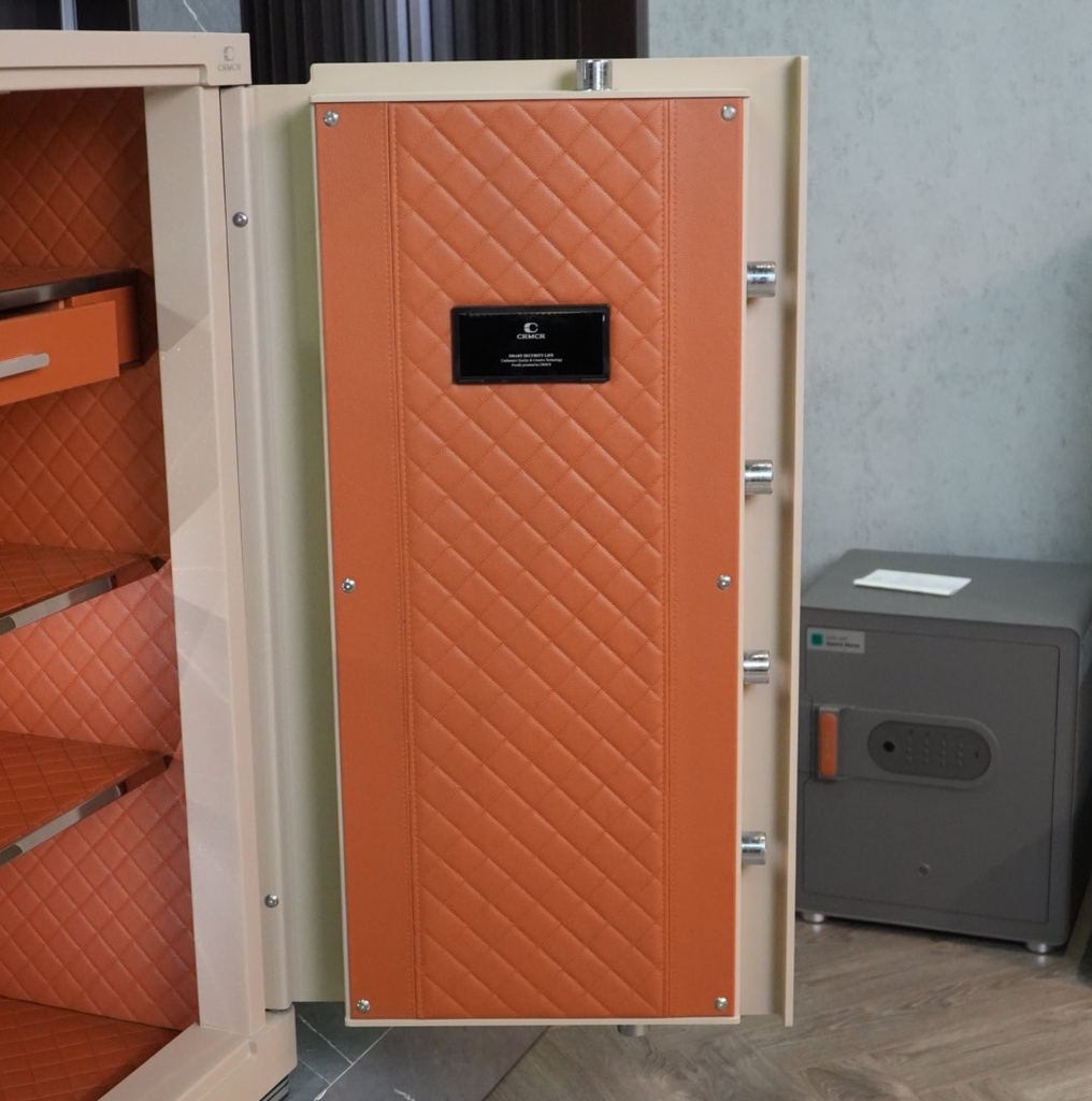Két Sắt Xiaomi CRMCR 100JB Két Vân Tay Điện Tử Định Danh Người Mở - Thép Đặc Báo Trộm Điện Thoại