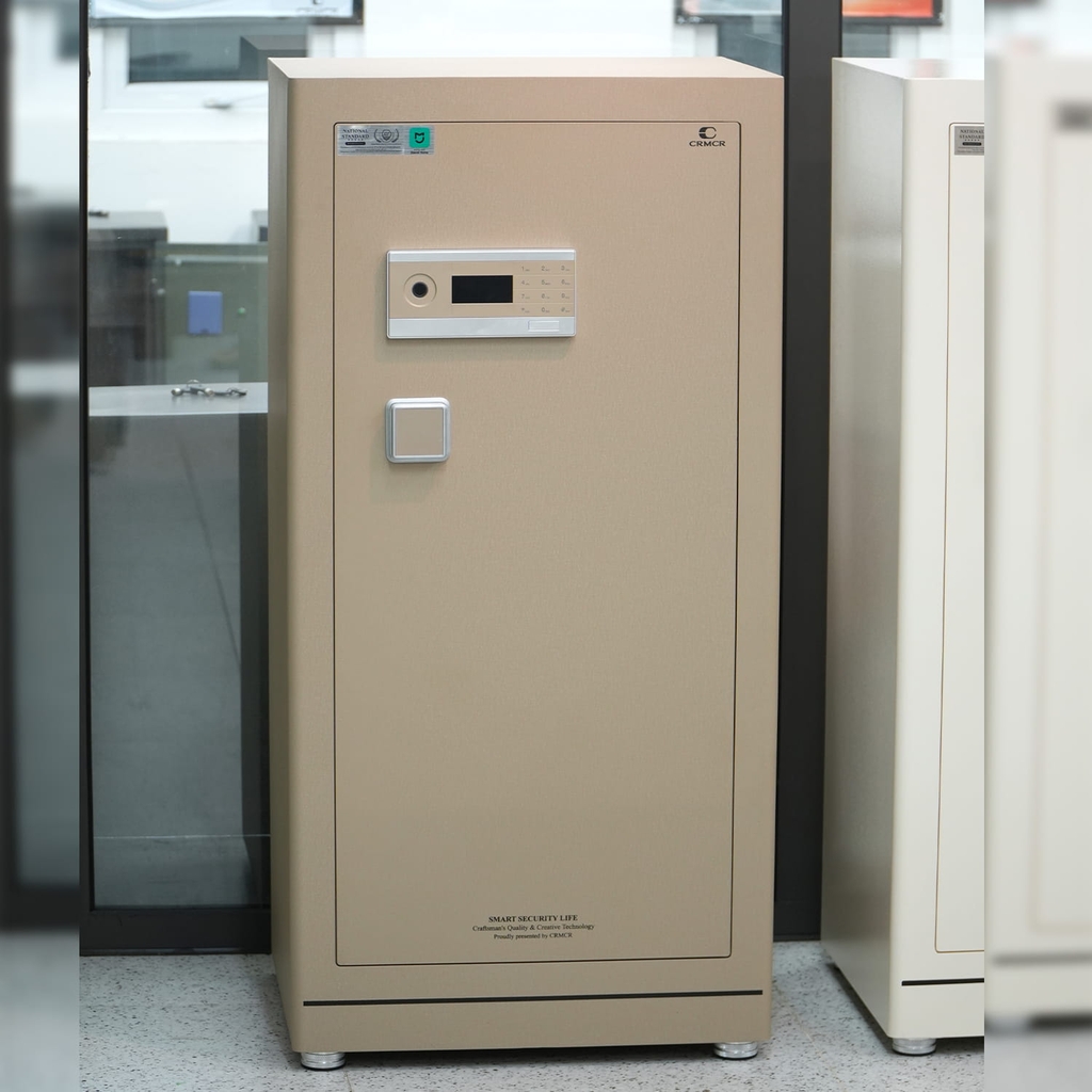 Két Sắt Xiaomi CRMCR 120LE Khóa Vân Tay Điện Tử Định Danh Người Mở, Thép Q345 Đúc Đặc 6 Mặt, 8 Chế Độ Cảnh Báo Về Điện Thoại