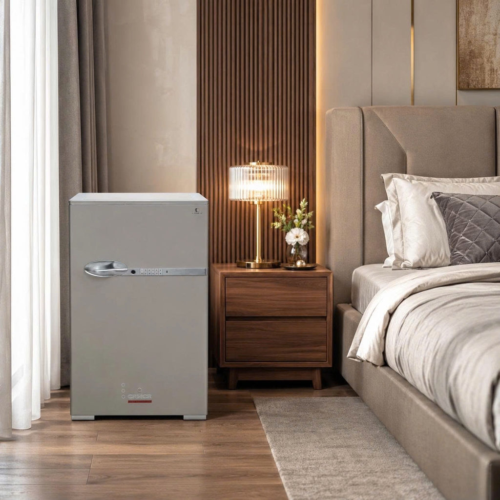 Két Sắt Xiaomi CRMCR 80DB Thép Dày 24 Ly Chống Phá Tuyệt Đối, Cảnh Báo Trộm Qua Điện Thoại