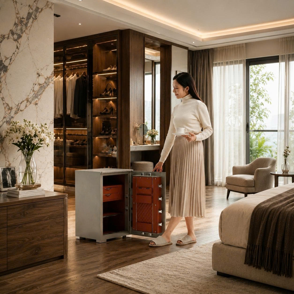 Két Sắt Xiaomi CRMCR 80DB Thép Dày 24 Ly Chống Phá Tuyệt Đối, Cảnh Báo Trộm Qua Điện Thoại