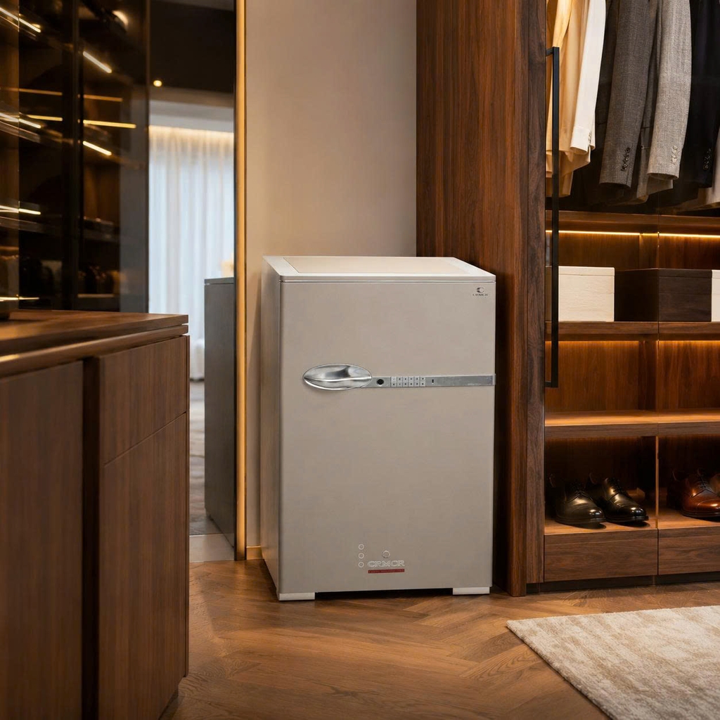 Két Sắt Xiaomi CRMCR 80DB Thép Dày 24 Ly Chống Phá Tuyệt Đối, Cảnh Báo Trộm Qua Điện Thoại
