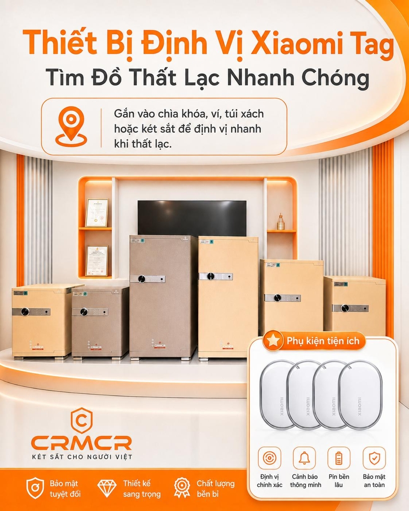 Két Sắt Xiaomi CRMCR 80JB Thép Đặc Nguyên Khối
