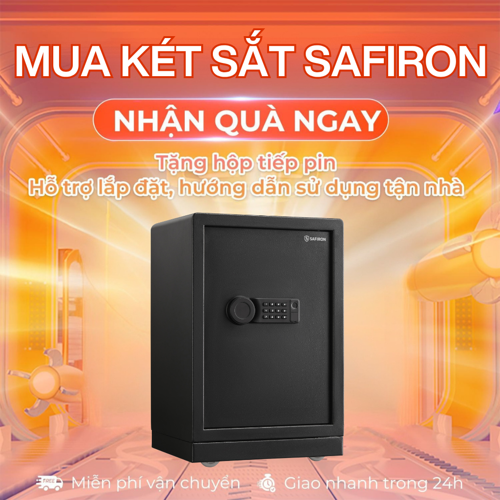 Két Sắt Thông Minh Safiron 60LBF Kết Nối APP Điện Thoại