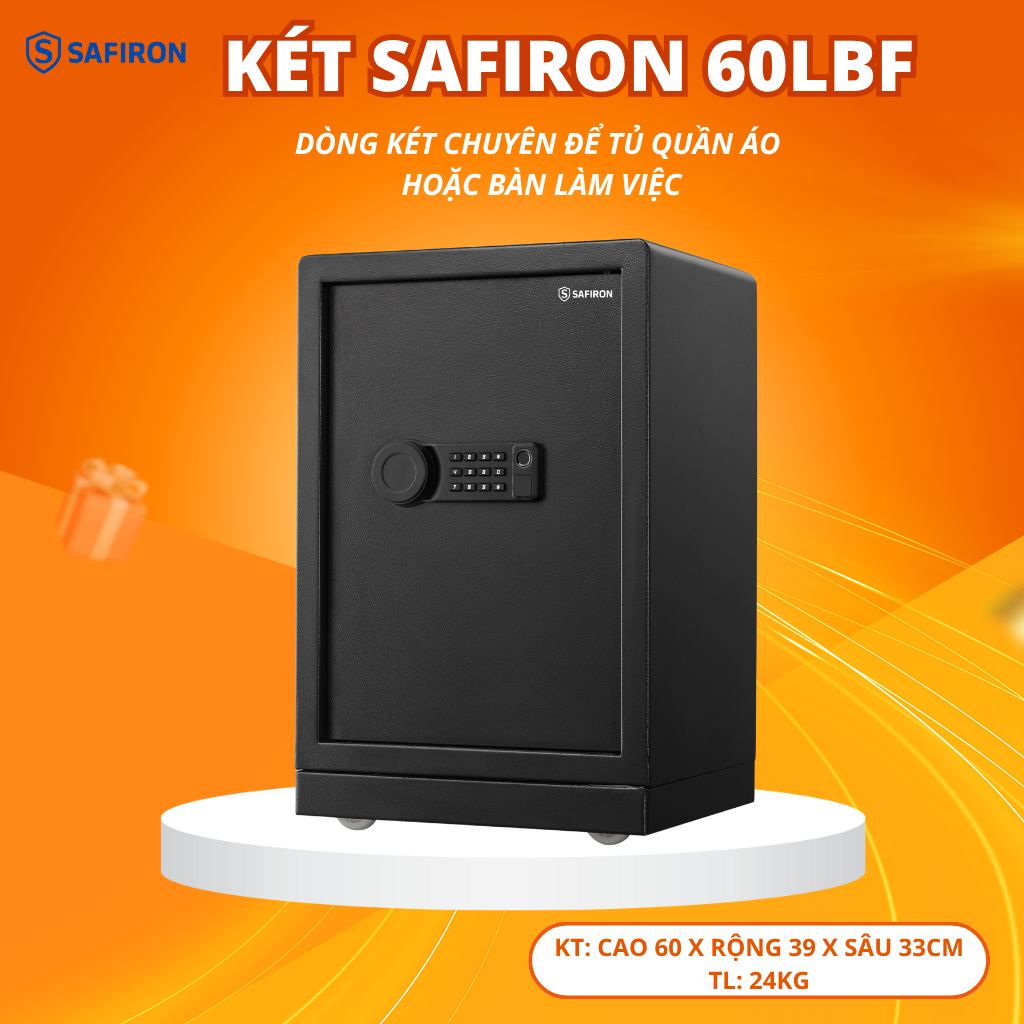 Két Sắt Thông Minh Safiron 60LBF Kết Nối APP Điện Thoại