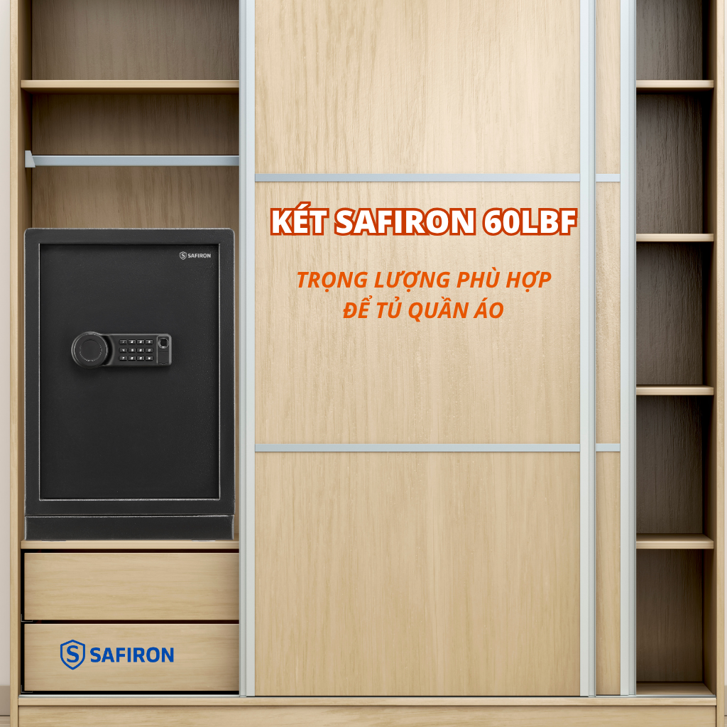 Két Sắt Thông Minh Safiron 60LBF Kết Nối APP Điện Thoại