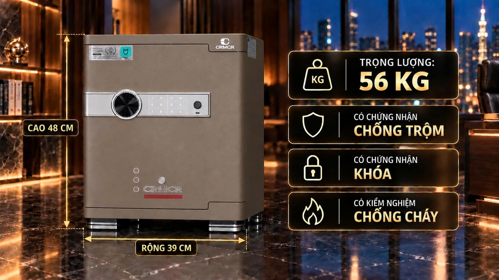 Két Sắt Xiaomi CRMCR 45JB - Thương hiệu quốc tế cao cấp