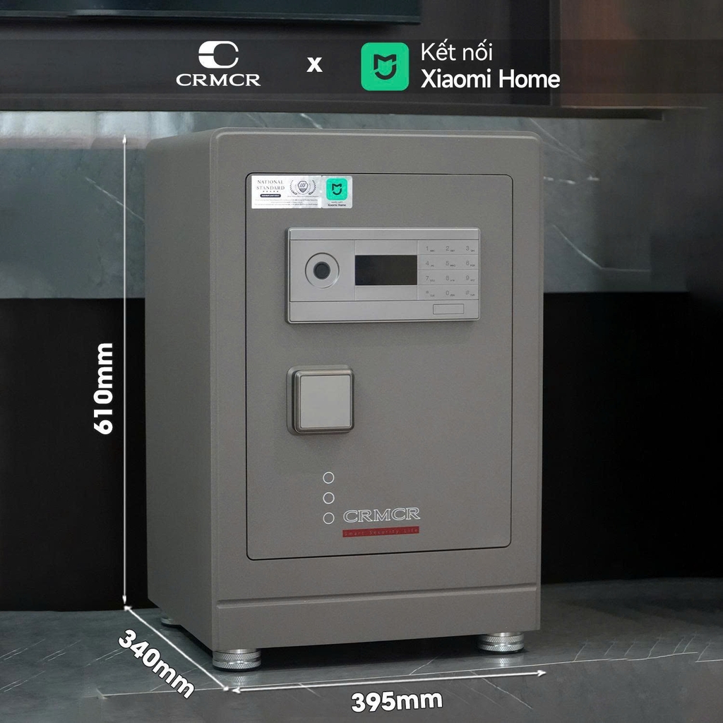 Két Sắt Xiaomi CRMCR 45LB Thép đặc nguyên khối - Mở bằng điện thoại