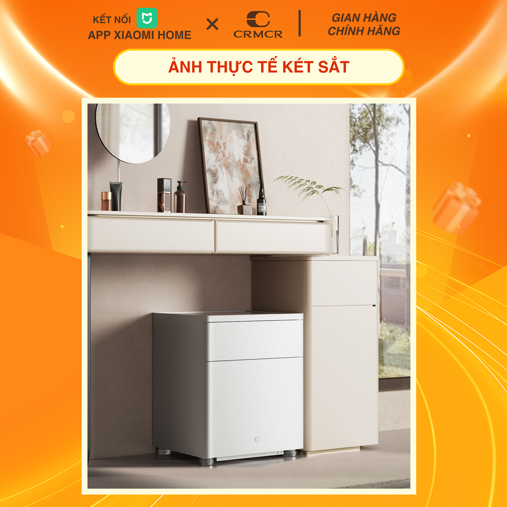 Két Sắt Tủ Đầu Giường Xiaomi CRMCR 50YN Kết Nối APP Điện Thoại Thông Minh