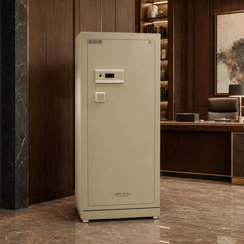 Két Sắt Xiaomi CRMCR 150LE Cỡ Lớn 220kg Báo Động Điện Thoại, Vân Tay Định Danh, Bảo Hành 6 Năm