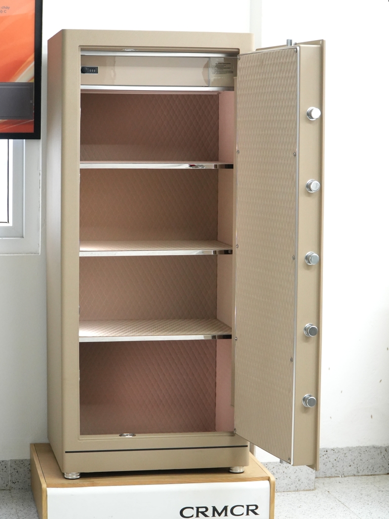 Két Sắt Xiaomi CRMCR 150LE Cỡ Lớn 220kg Báo Động Điện Thoại, Vân Tay Định Danh, Bảo Hành 6 Năm