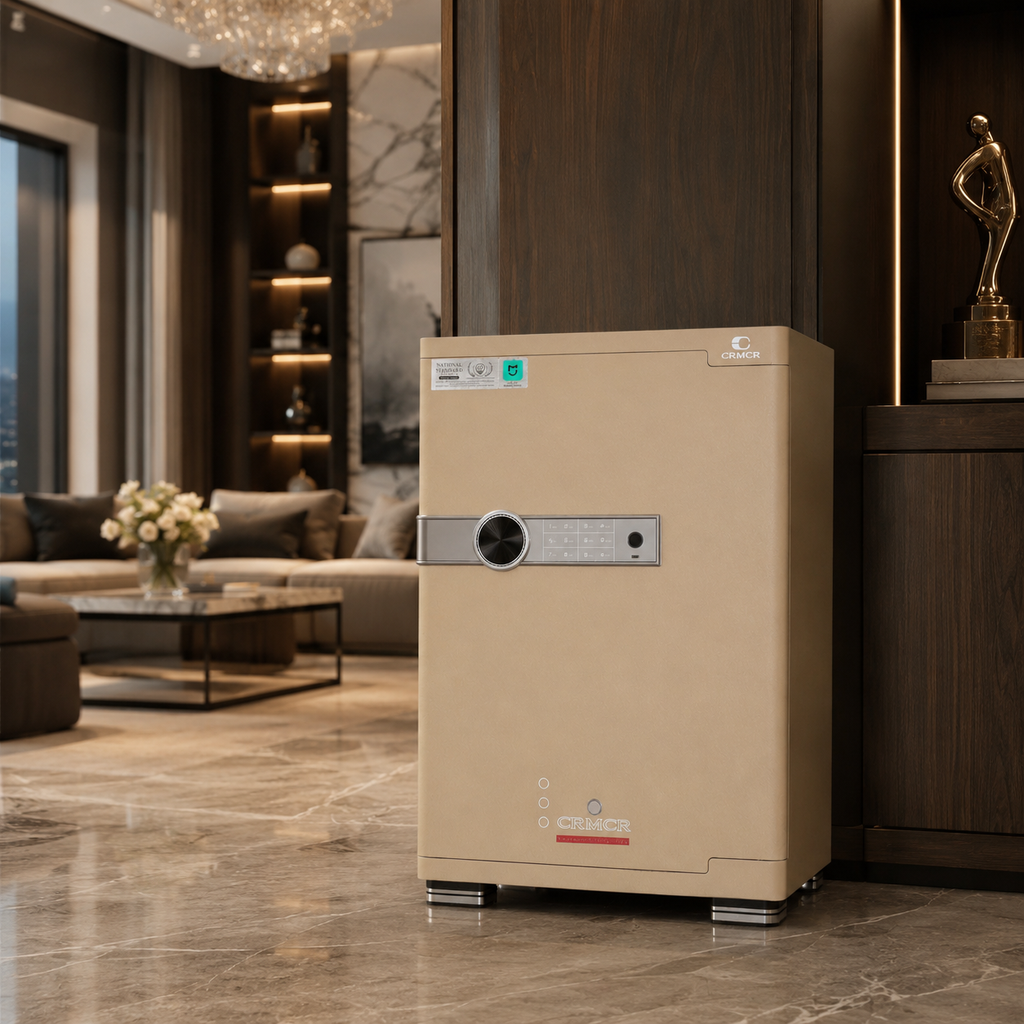 Két Sắt Xiaomi CRMCR 65JB Thép đặc nguyên khối –  Khóa vân tay điện tử định danh người dùng cảnh trộm báo điện thoại