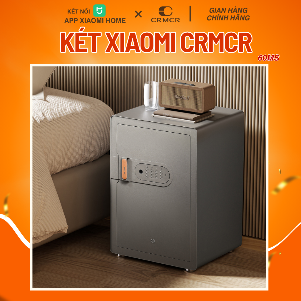 Két Sắt Xiaomi CRMCR Thông Minh 60MS Mở Cửa Tự Động Kết Nối APP Điện Thoại
