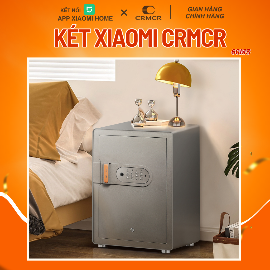 Két Sắt Xiaomi CRMCR Thông Minh 60MS Mở Cửa Tự Động Kết Nối APP Điện Thoại