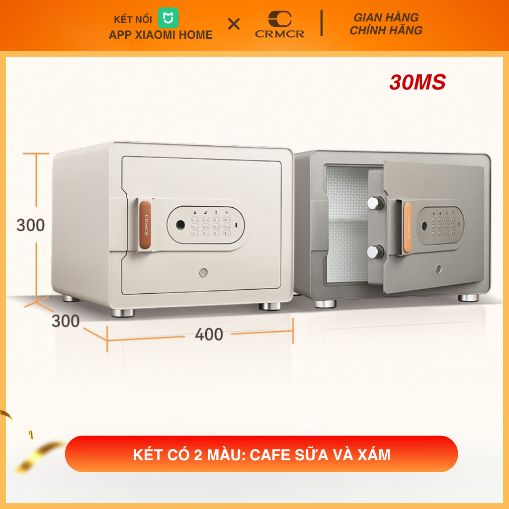 Két Sắt Xiaomi CRMCR Mini Thông Minh 30MS Kết Nối App Điện Thoại