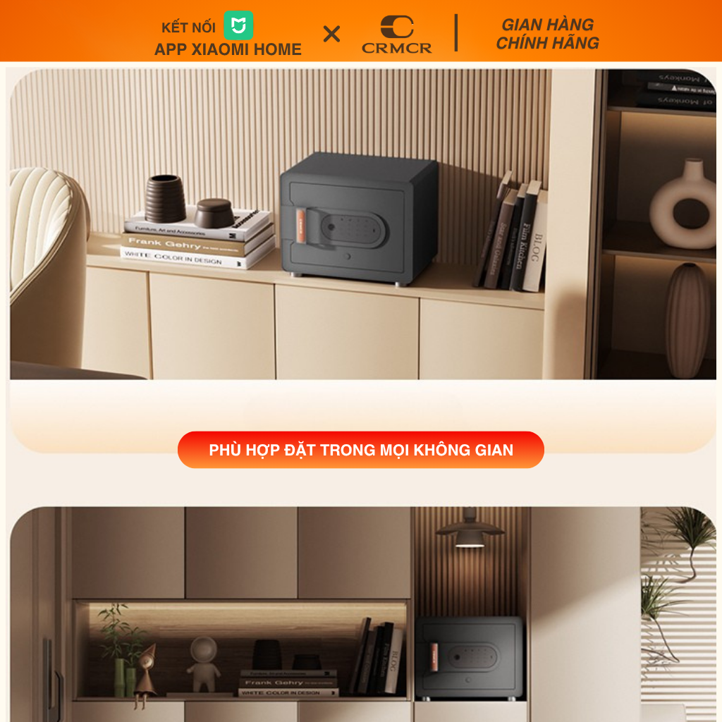 Két Sắt Xiaomi CRMCR Mini Thông Minh 30MS Kết Nối App Điện Thoại
