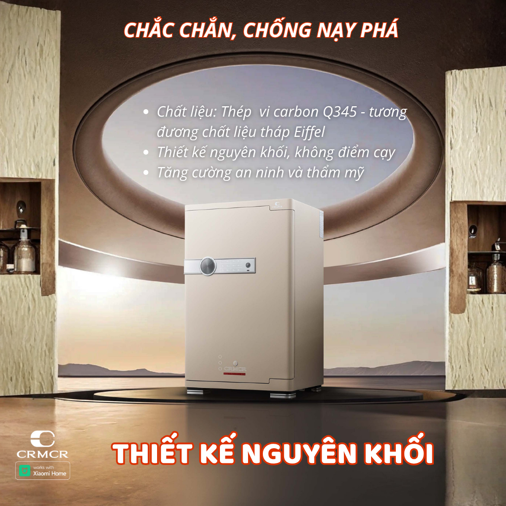 Két Sắt Xiaomi CRMCR 45JB Chống Cháy Kết Nối APP Xiaomi Home