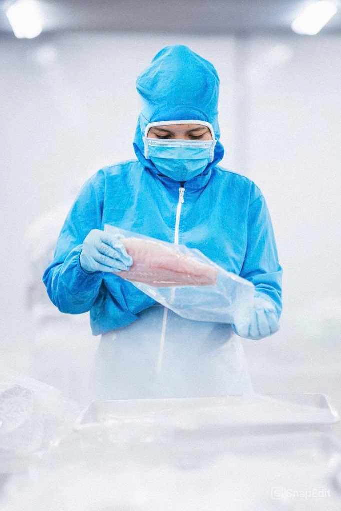 The Better Fish® sử dụng công nghệ băng chuyền cấp đông của Nhật Bản, cho phép làm lạnh thịt xuống -30°F