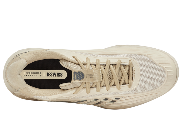 Giày Quần Vợt Nam K-Swiss Hypercourt Express 3 Whitecap Gray | Pale Khaki |Turbulence