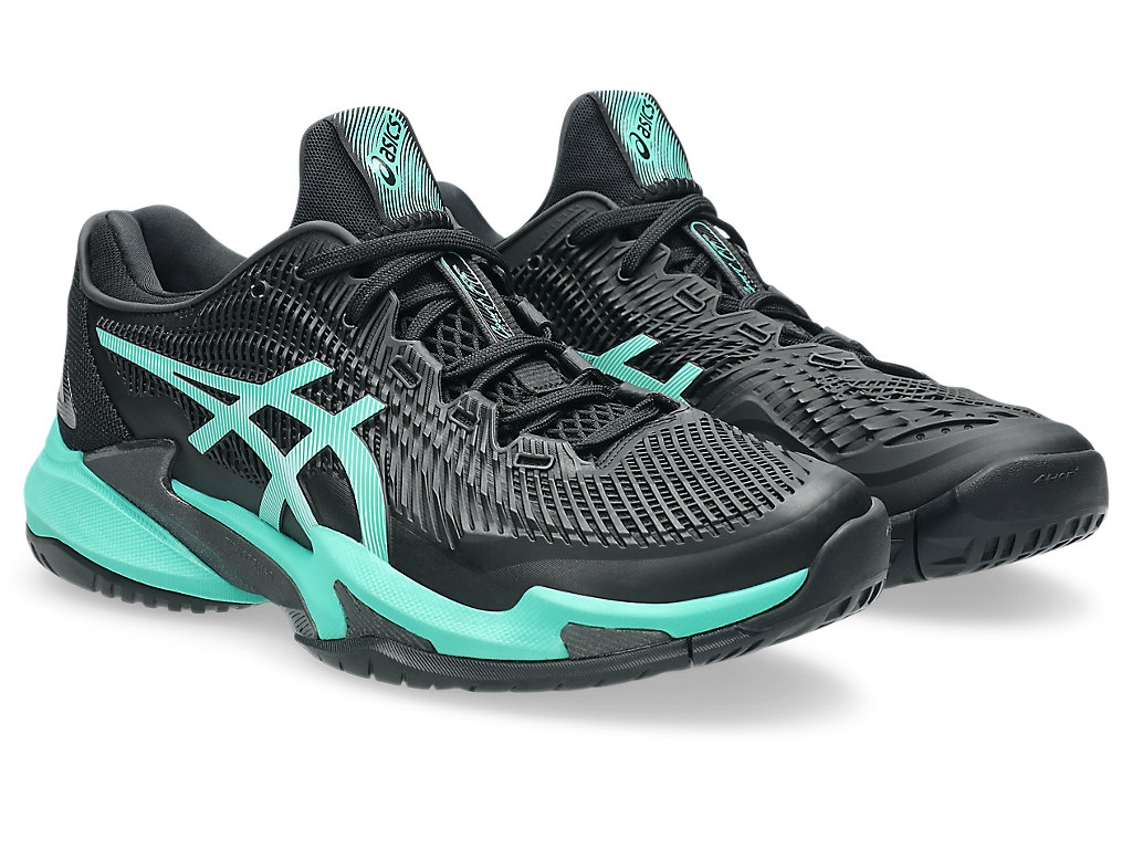 Giày Quần Vợt Nam Asics Court FF 3 Black | Aurora Green