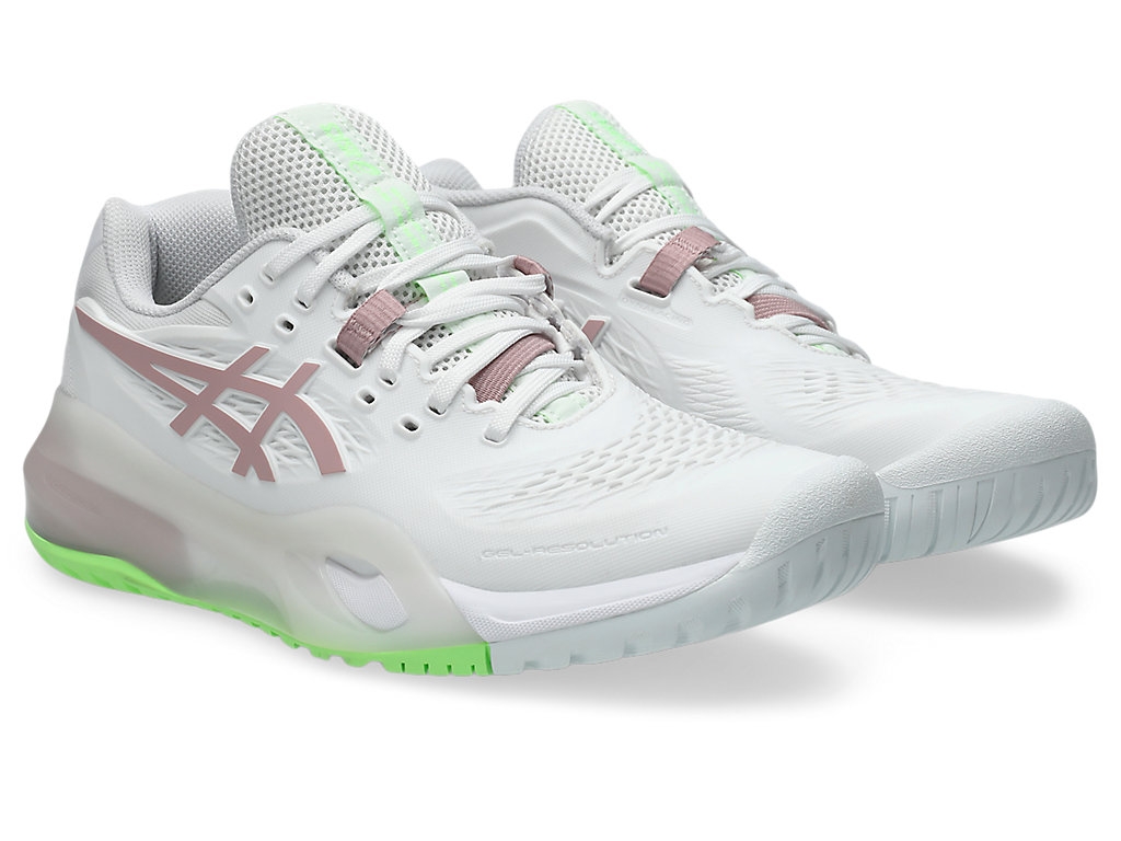 Giày Quần Vợt Nữ Asics Gel-Resolution X White | Morganite