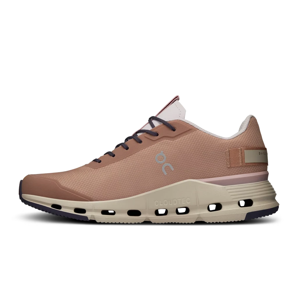 Giày Chạy Bộ Nữ On Running Cloudnova Form Rose | Brown - OUTLET