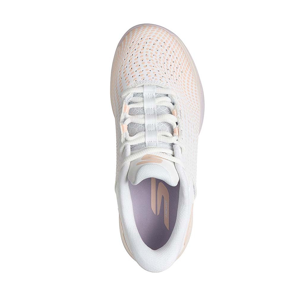 Giày Quần Vợt Nữ Skechers Go Pickleball Viper Court Reload White | Pink