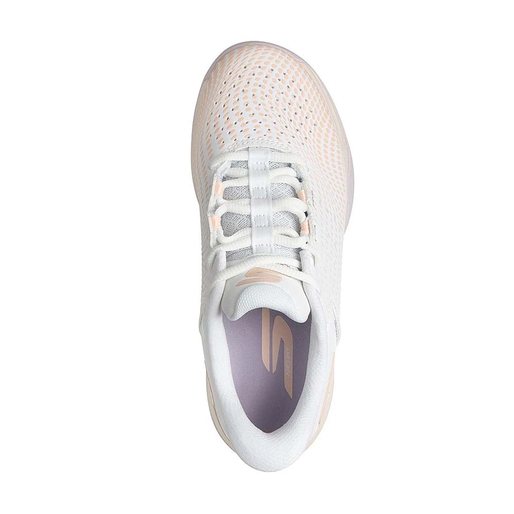 Giày Quần Vợt Nữ Skechers Go Pickleball Viper Court Reload White | Pink