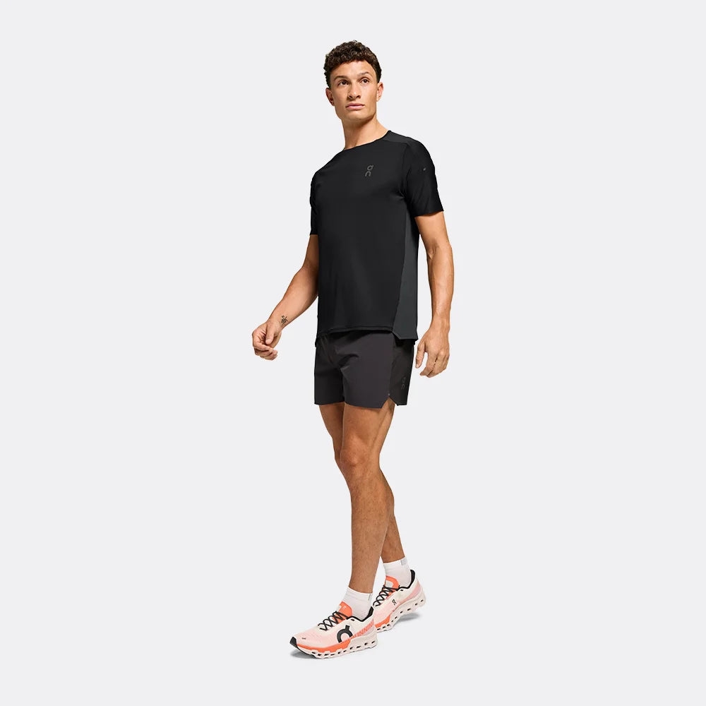 Áo Tay Ngắn Thể Thao Nam ON Running Performance-T Black | Eclipse