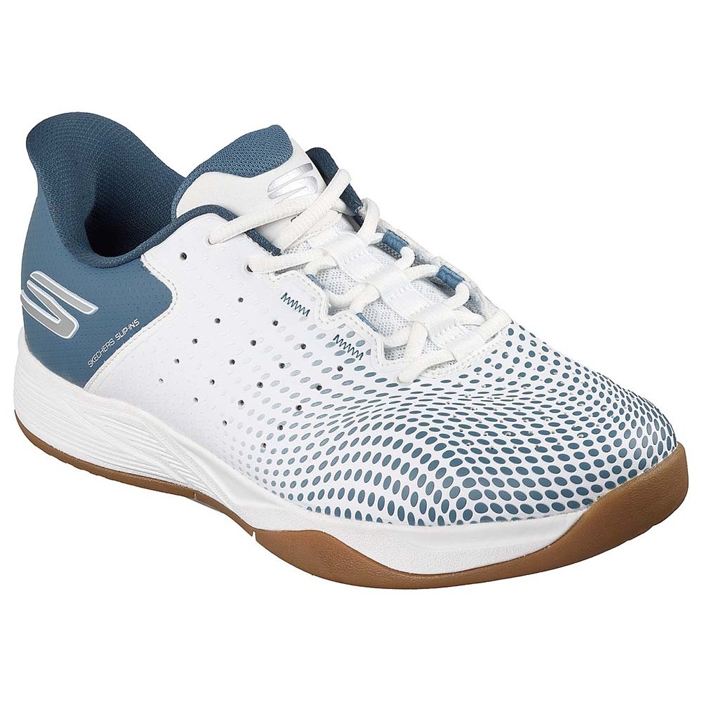 Giày Quần Vợt Nam Skechers Go Pickleball Viper Court Reload White | Light Blue