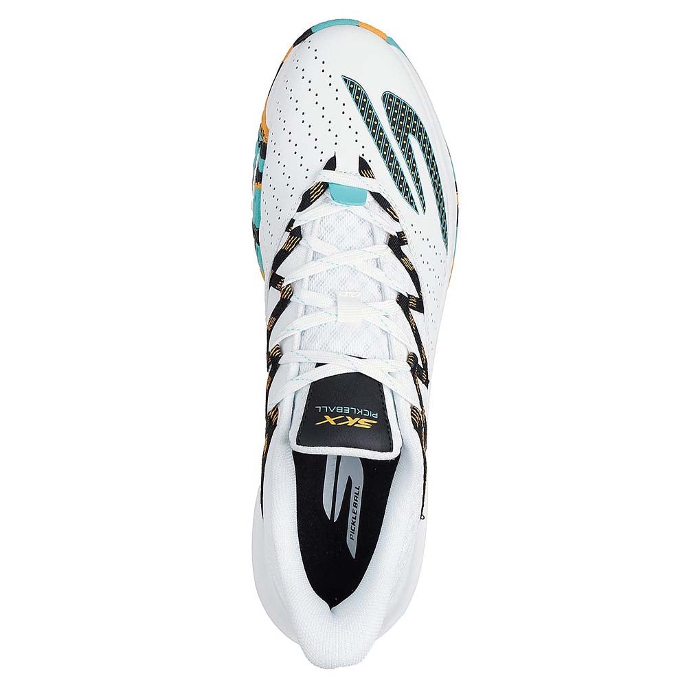 Giày Quần Vợt Nam Skechers VIPER COURT RALLY WHITE/TURQUOISE