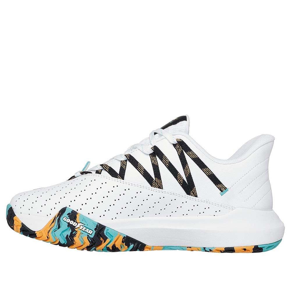 Giày Quần Vợt Nam Skechers VIPER COURT RALLY WHITE/TURQUOISE